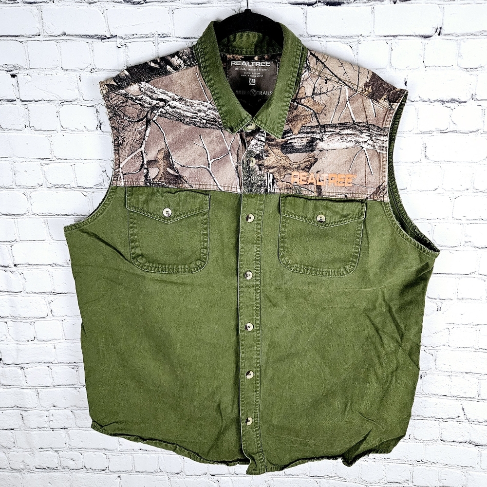 REALTREE | button-up camo camoflauge vest